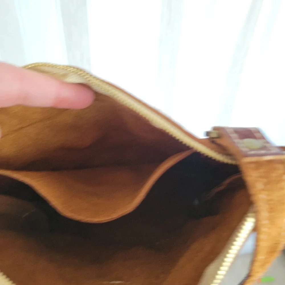 Portland Leather Goods‎ Crossbody Bag Purse Brown Boho Minimialist